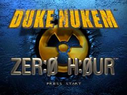 Duke Nukem - ZER0 H0UR Title Screen